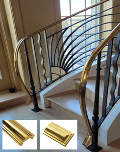 Brass Handrail and Ends