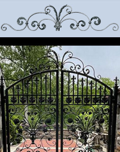 Gate Crowns and Top Scroll Panels