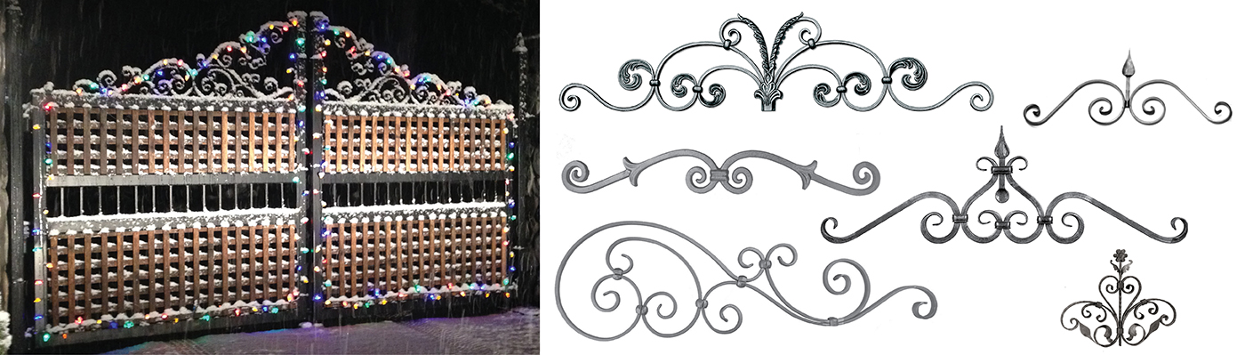 Gate Crowns and Top Scroll Panels