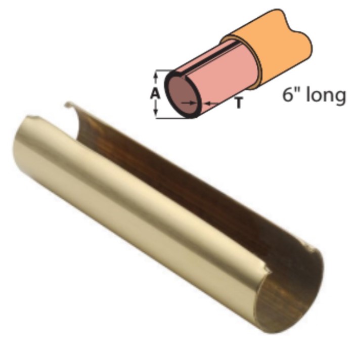 Brass Splices for Round Brass Tubing