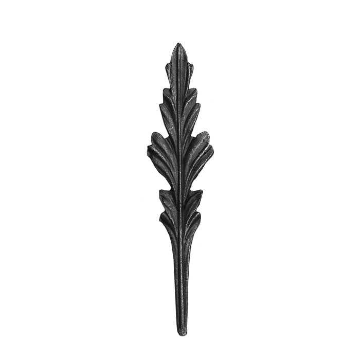 11-13/16" Tall Cast Steel Leaf, 2-5/8" Wide
