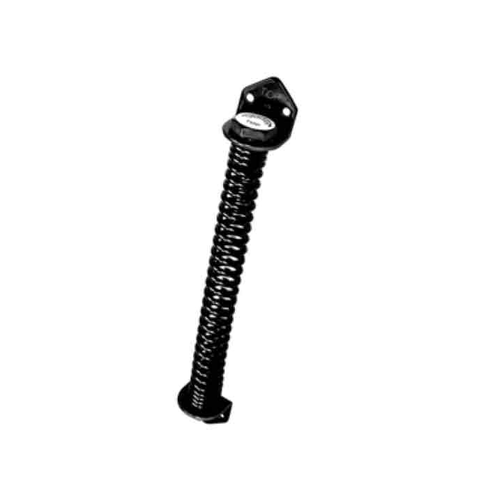 11" Long Spring Return for Wood Gates, Tension Adjustable, Black