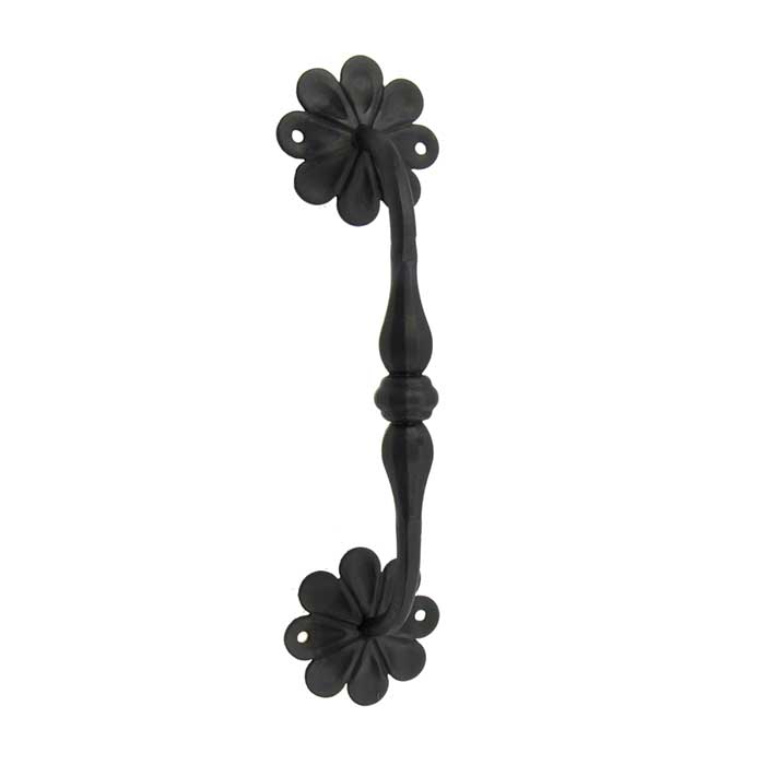Decorative hand forged pull handle