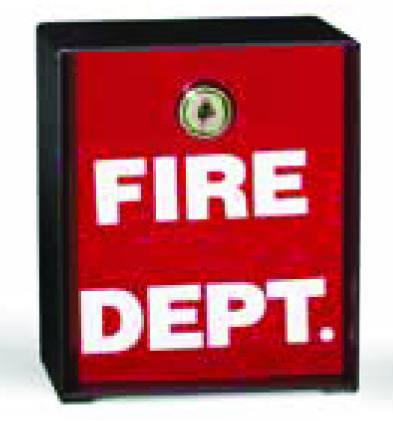 Lock Box, Knox Type, Bright Red Faceplate, 5-3/8" Tall