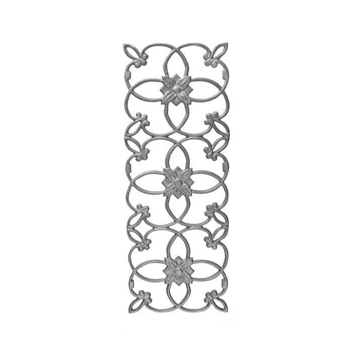 19-1/4" Tall Cast Iron Panel, Wedding Ring Style, Double Faced
