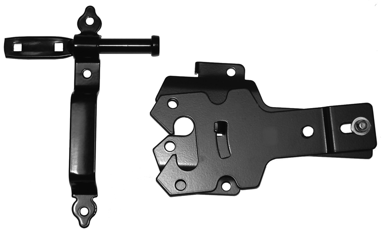 Contemporary Post Latch, Black