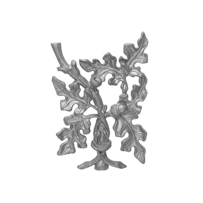 11" Tall Cast Iron Insert, Curly Oak Style, Double Faced