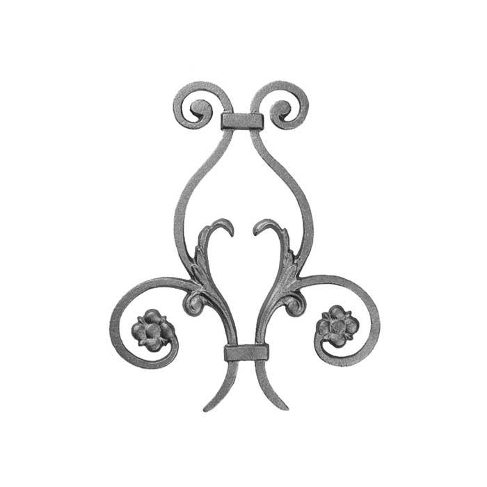 Picket Casting for 1/2" sq., Cast Iron, 10-1/4" Tall
