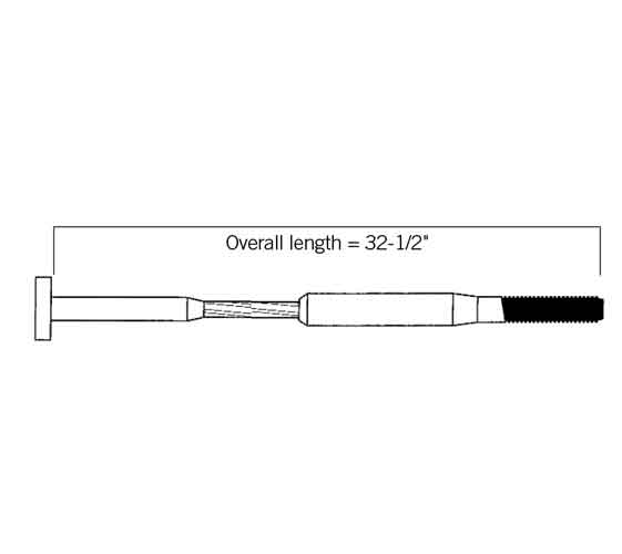 36" Vertical CableRail Assembly