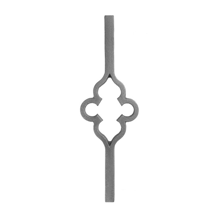 Infill Panel for 7/8" sq., Cast Iron, 16" Tall, Single Faced