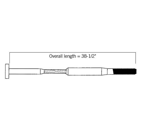 42" Vertical CableRail Assembly