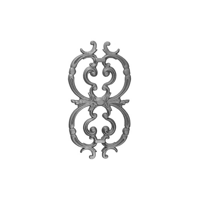 Picket Casting for 1/2" sq., 15-1/2" High x 8-1/4" Wide, Cast Iron