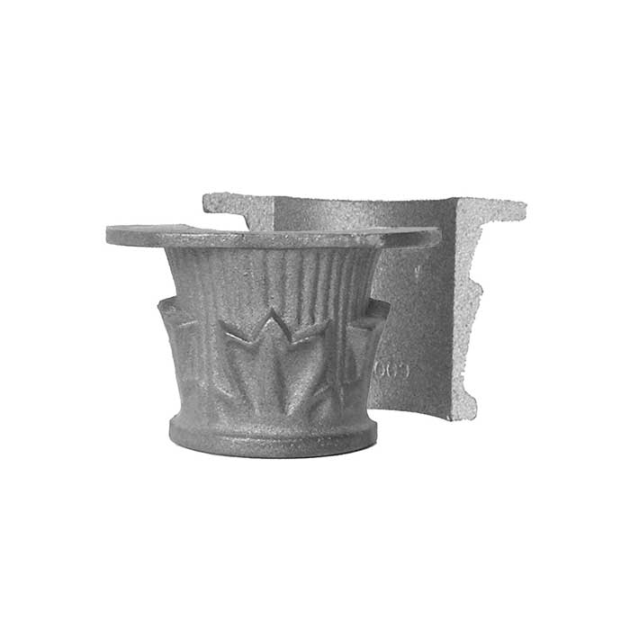 Post Top, 5-1/8" wide, 2 Piece, Cast Iron
