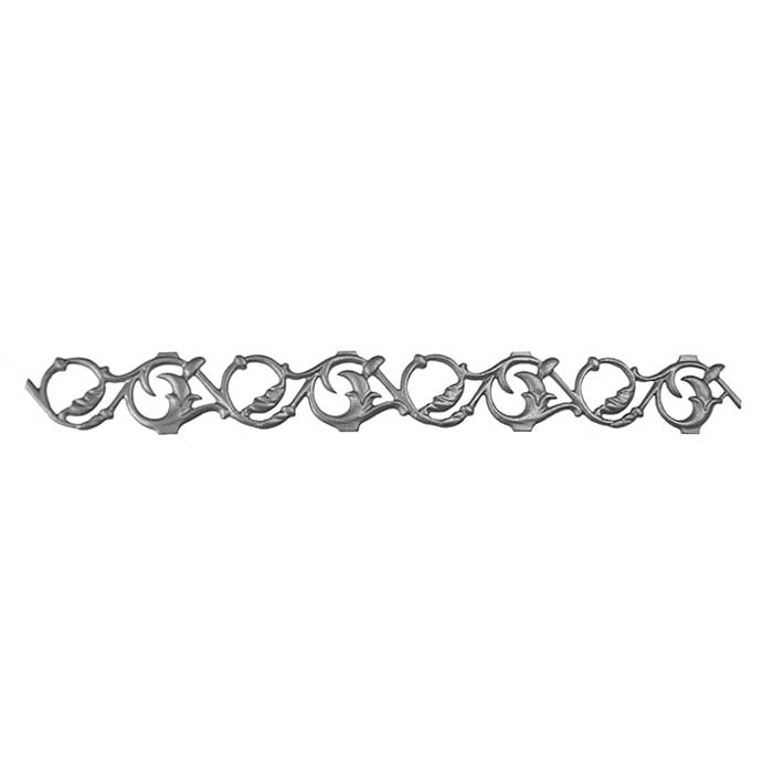 3-1/2" Tall Cast Iron Valance, Pontalba Style, Double Faced
