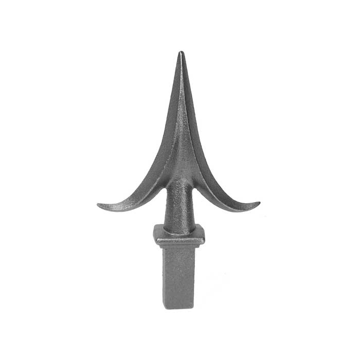 Plug Spear Finial fits in 1" sq., Cast Iron, 7" Tall, 1-3/8" Deep Plug
