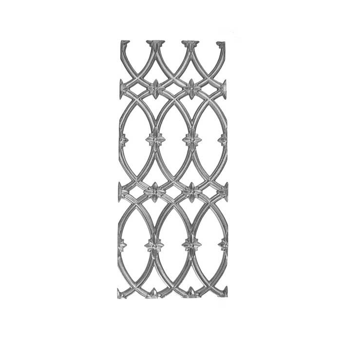 27-3/4" Tall Cast Iron Panel, Cathedral Style, Double Faced