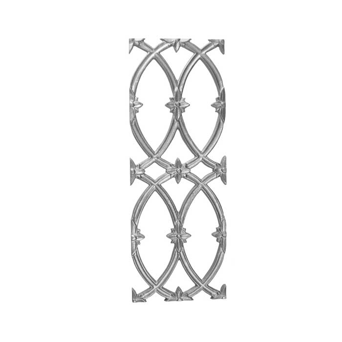 22" Tall Cast Iron Panel, Cathedral Style, Double Faced