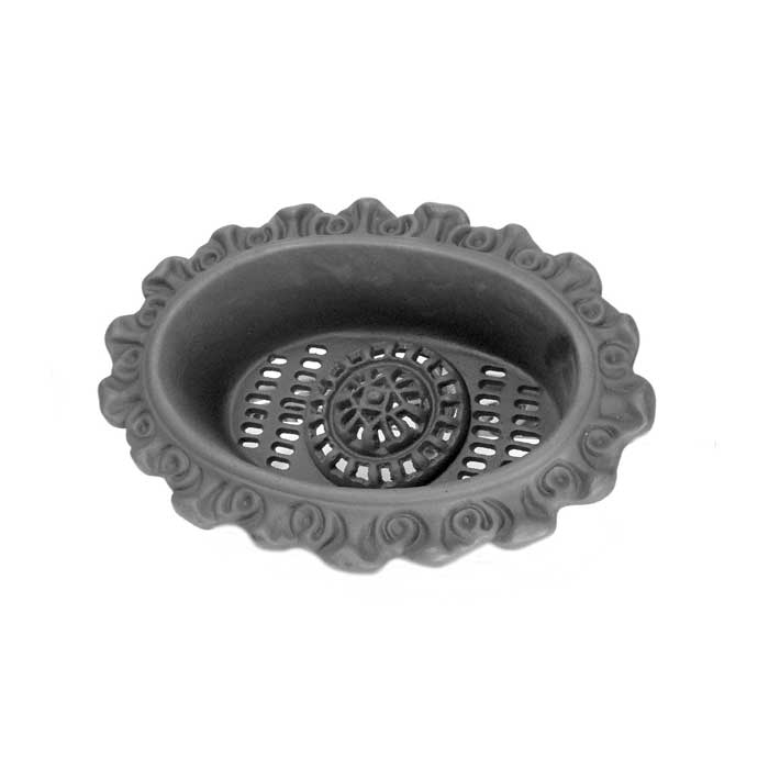 17" wide x 12" tall Cast Iron Oval Vent, 4-1/4" deep