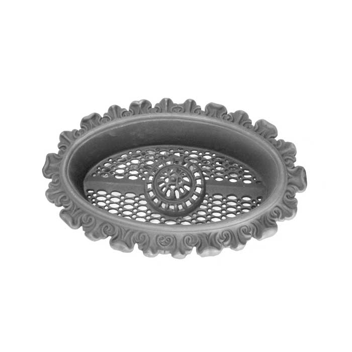 22" wide x 14" tall Cast Iron Oval Vent, 4-1/2" deep