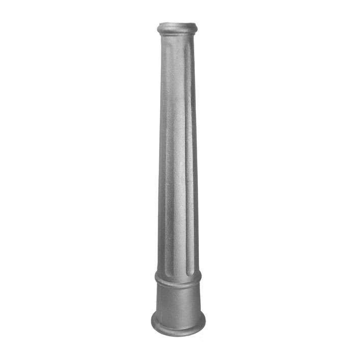 5-5/8" dia. Base, 1 Piece, Cast Iron Post