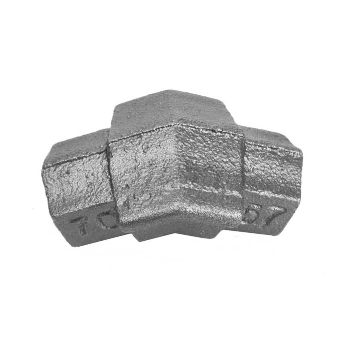Step Rail Bend, Cast Iron, use with Tubular Handrail THR