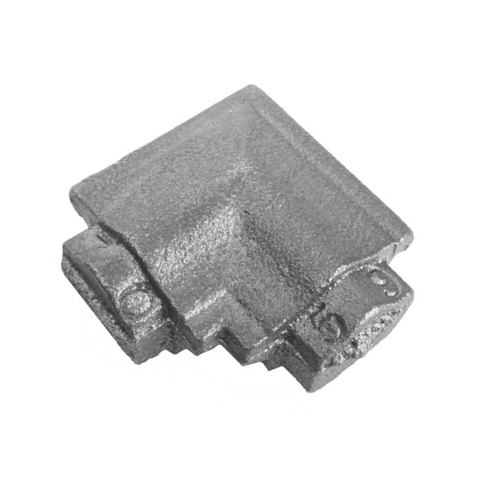 Square Corner Bend, Cast Iron, use with Tubular Handrail THR