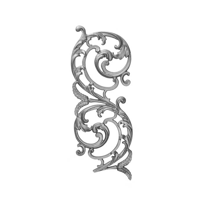 22-1/2" Tall Cast Iron Panel, Bird of Paradise Style, Double Faced