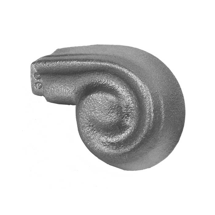 Volute, Cast Iron, use with Tubular Handrail THR