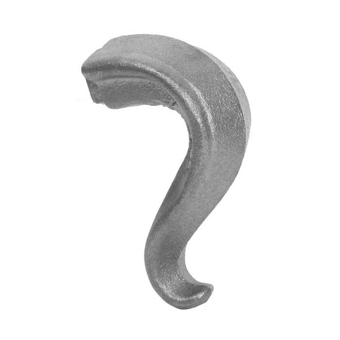 Straight Lamb's Tongue, Cast Iron, use with Tubular Handrail THR
