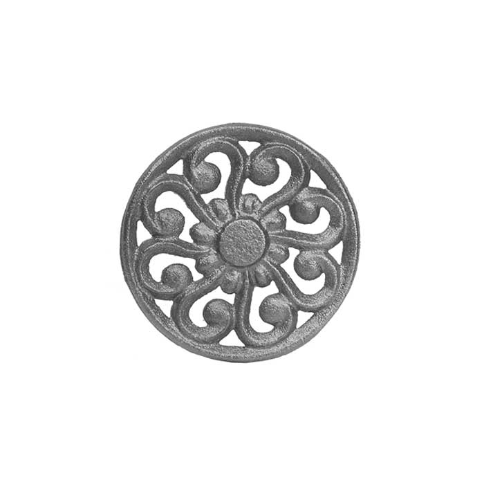 3-1/8" dia. Cast Iron Rosette, Double Faced