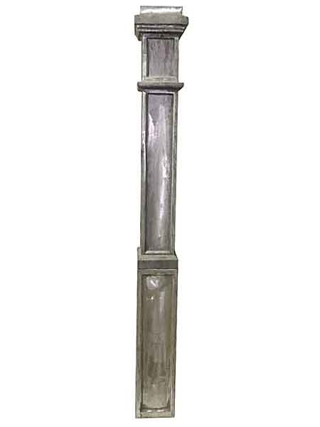  Victorian Aluminum Post, 4-1/2" sq. Base, 46" High, 2 piece