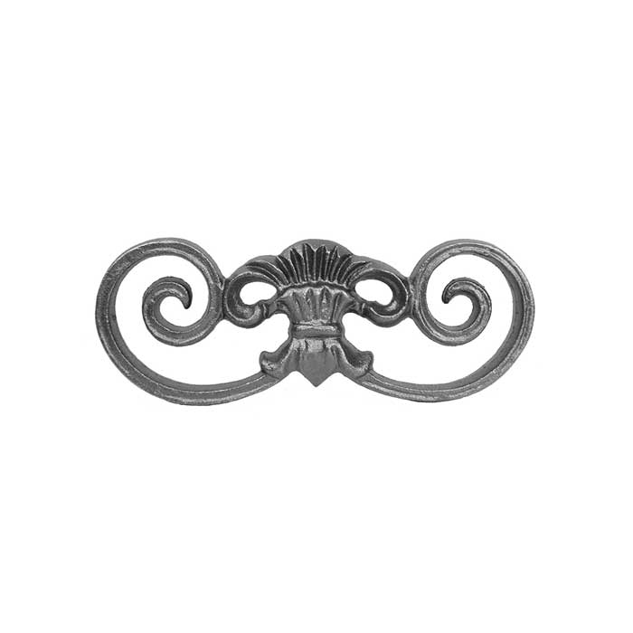 DISCONTINUED - 3" Tall Cast Iron Insert, Contemporary Style, Double Faced