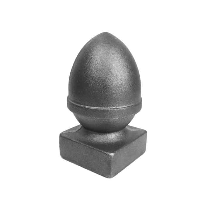 Acorn Finial for 2" sq., Cast Iron, 5" Tall x 2-7/8" Wide