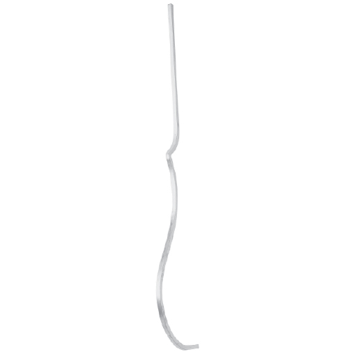 5/8" sq. Aluminum Balcony Baluster with one Notch