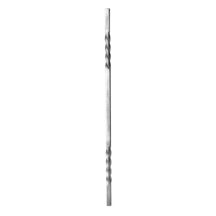 5/8" sq. Aluminum Baluster w/2 off center Twists
