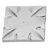 Base Plate, 4" sq. Aluminum, 5/16" Thick