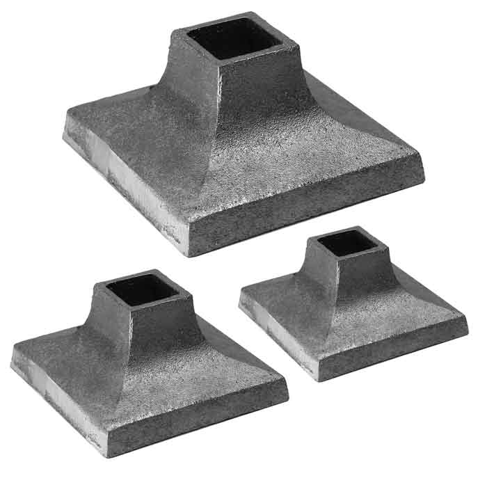 Aluminum Cover Shoes for 1", 1-1/4", 1-1/2" and 2" Square Bar