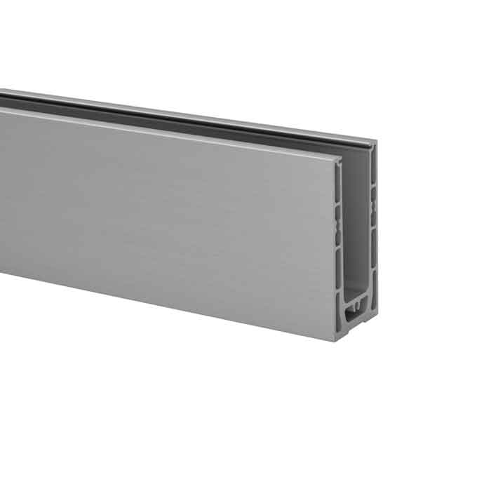 Aluminum Base Shoe for Easy Glass® Smart, Top Mount