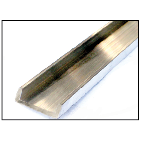 Aluminum Channels, Mill Finish, for Handrail Molding