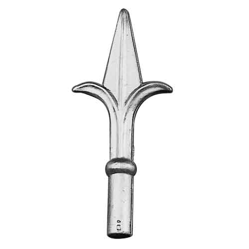 Spear Point Finial, 5/8" dia. Base, Aluminum, 6-5/16" Tall