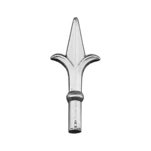 Spear Point Finial, 5/8" dia. Base, Aluminum, 6-5/16" Tall
