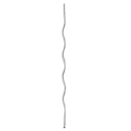 9/16" sq. Forged Aluminum Wavy Baluster/Panel
