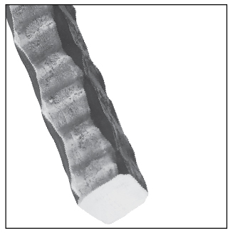 1/2" sq. Heavily Hammered Aluminum Bar, 10FT