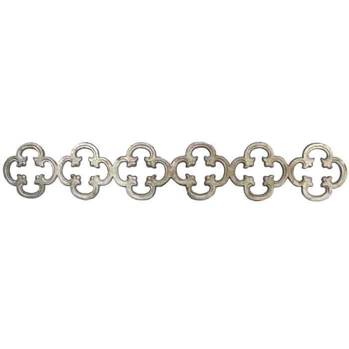 27-1/4" Wide Aluminum Infill Casting with Quatrefoil Pattern