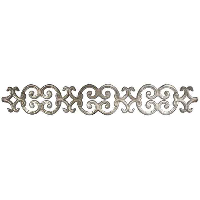 31-1/4" Wide Aluminum Infill Casting with C-Scroll Pattern
