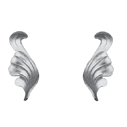 Aluminum Left and Right Leaves, Double Sided, 4-5/16" Tall