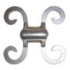 3-3/4" Tall Aluminum Picket Castings for 1/2", 5/8" and 3/4" Square Bar