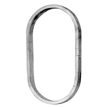 9/16" sq. Aluminum Oval Ring, 7-1/2" Tall