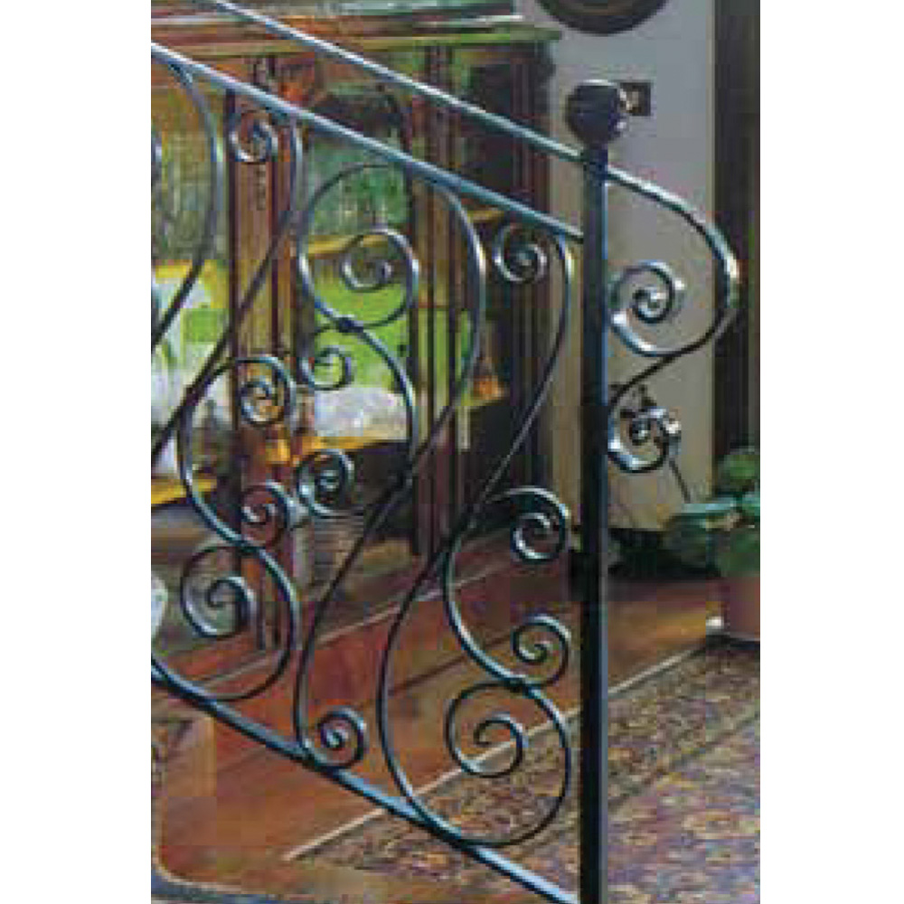 Aluminum Scroll Panel Railing Design