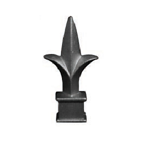 Aluminum Finials, Spear Shape for Square Bar